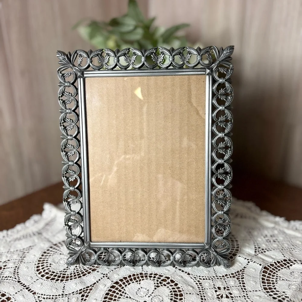 Malden Ornate Black Silver Scroll Photo Frame 5 X 7